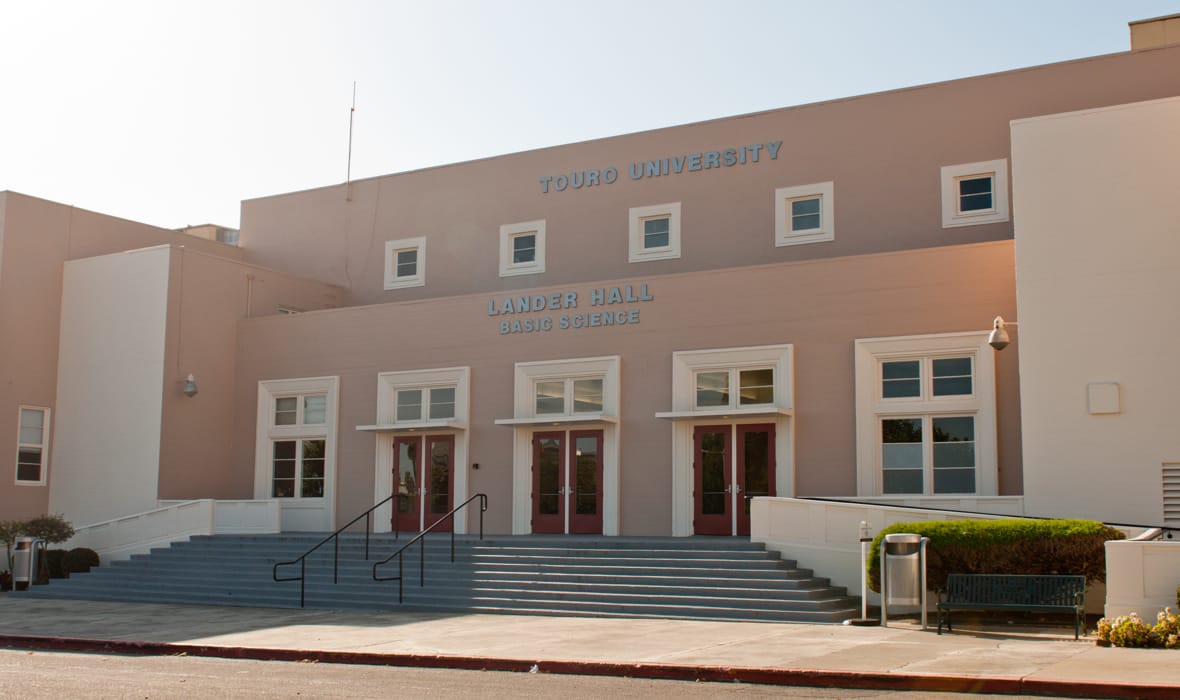 Touro University California's Lander Hall building on Mare Island